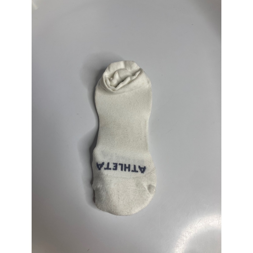 Athleta No Show Socks Womens OS White Good Low Profile Athletic Breathable